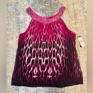 New Direction - Stylish Pink and Black Women's Top - Size Large